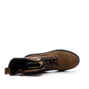 Bottines Marron/Noir Femme Geox Iridea vue 4
