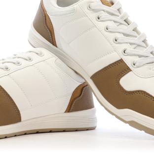 Baskets Blanc/Marron Homme Umbro Slade vue 7