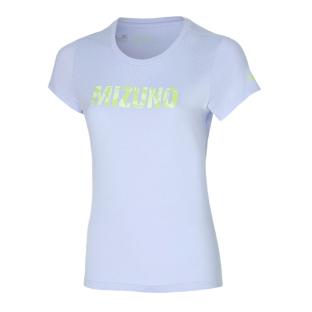T-shirt Bleu Femme technique Mizuno Athletic K2GA2202-03 pas cher