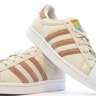 Baskets Beige/Taupe Garçon/Fille Adidas Superstar HP6548 vue 0