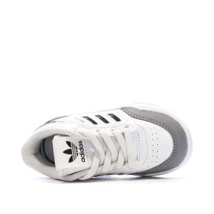 Baskets Blanches/Grises Garçon Adidas Drop vue 4