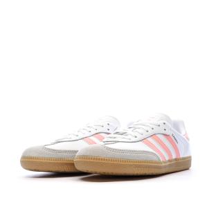 Samba OG Baskets Blanc/Rose Mixte Adidas vue 6