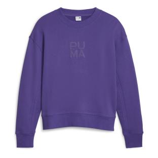 Sweat Violet Femme Puma Infuse Crew vue 0