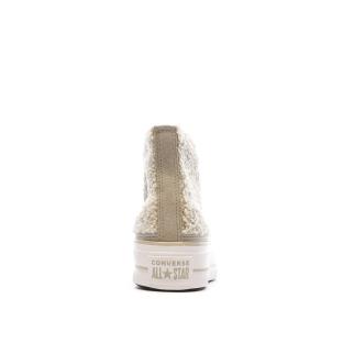 Baskets Beiges Femme Converse Chuck Taylor All Star Lift A05509C vue 3