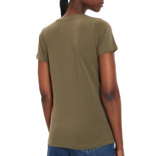 T-Shirt Kaki Femme Pepe jeansNew Virginia vue 0
