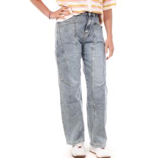Jean Droit Bleu Moyen Femme Monday Premium 109 vue 0
