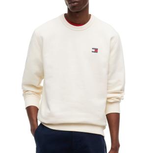 Sweat Beige Homme Tommy Hilfiger Badge Crewss vue 0