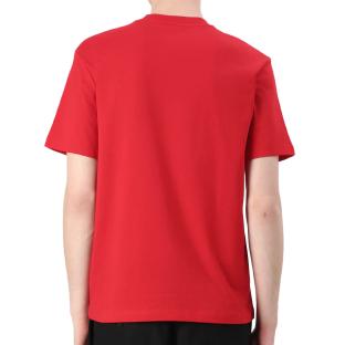 T-Shirt Rouge Vif Homme Lacoste Essentiel vue 0