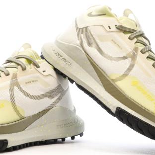 Chaussures de trail Blanche/Jaune Femme Nike React Pegasus vue 7