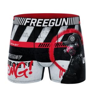 Boxer Noir/Rouge/Gris Garçon Freegun OMG vue 0