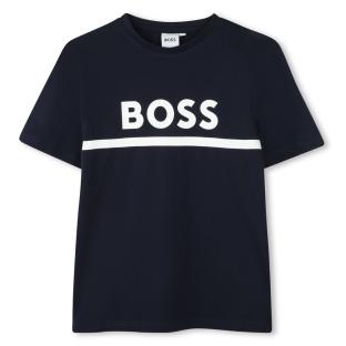 Hugo Boss J52701 – Marineblaues T-Shirt für Jungen Ansicht 0