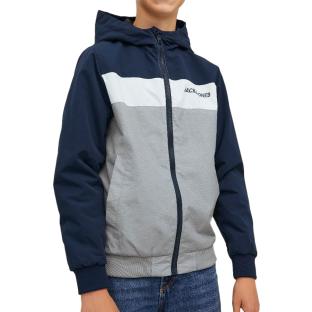 Veste Marine/Gris Garçon Jack & Jones Blocking pas cher