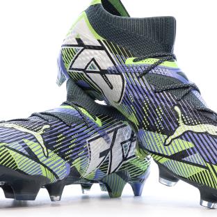 Chaussures de Foot Marines/Vertes Homme Puma Future 7 Ultimate FG/AG vue 0