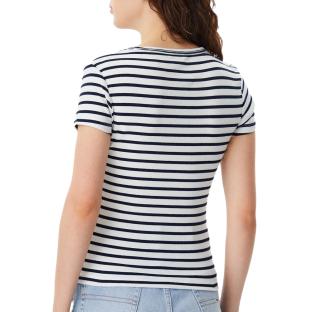 T-shirt Noir/Blanc Femme Tommy Hilfiger Essential vue 2