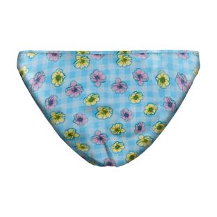 Bas de Bikini Bleu à fleurs Femme Only Elly vue 2