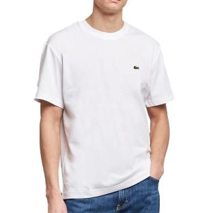 T-shirt Blanc Homme Lacoste Klassiek pas cher