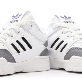 Baskets Blanches/Grises Garçon Adidas Drop vue 7