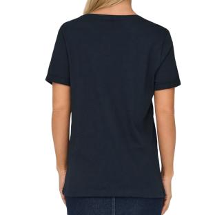 T-Shirt Marine Femme Only Kita vue 2