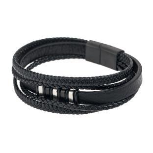 Bracelet Noir Geographical Norway 315116 pas cher