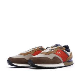 Baskets Marron/Rouge/Marine Homme Pepe jeans Brit Road M vue 0