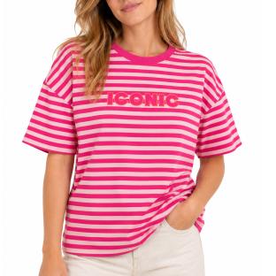 T-Shirt Rouge/Rose Femme Mère et Fille Iconic vue 0