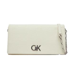 Sac à Main Ecru Femme Calvin Klein Jeans Ck Mini Chain pas cher