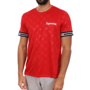 T-shirt Rouge Homme Supreme Grip Foot pas cher