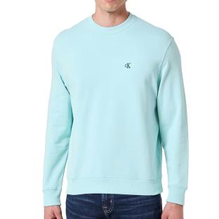 Sweat Bleu Turquoise Homme Calvin Klein 350terry Monog pas cher