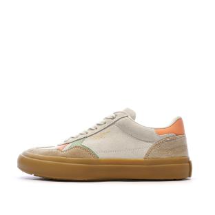 Baskets Beige/Rose Femme Pepe Jeans Travis pas cher
