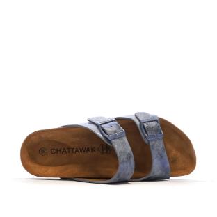 Sandales Bleu Femme Chattawak ORPHEE vue 4