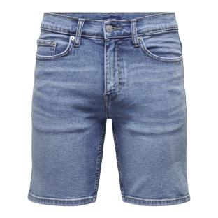 Short en Jean Bleu Homme Only & Sons Sweft pas cher