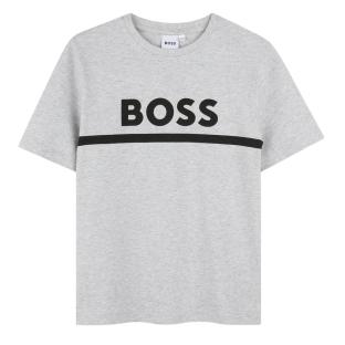 Camiseta gris para niño de Hugo Boss J52726 ver 0