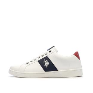 Baskets Blanches/Marines Homme US Polo ASSN Sneaker vue 0