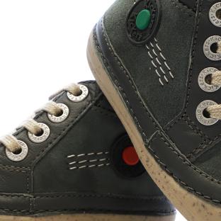 Baskets Vert Garçon KickersSonistreet vue 0