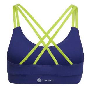 Brassière Marine/Vert Fille Adidas Yoga vue 2