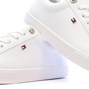 Baskets Blanches/Argent Femme Tommy Hilfiger Sneaker vue 0