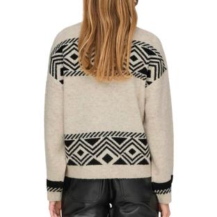 Pull Beige/Noir Femme Only Victoria vue 2