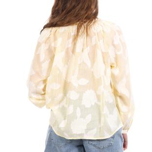 Blouse Jaune/Blanche Femme Goa Iko vue 0