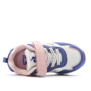 Baskets Bleu/Rose Fille Le Coq Sportif Lsc Runner vue 4