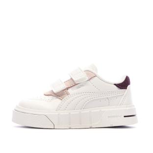 Baskets Blanc/Rose Puma Cali Court Match pas cher