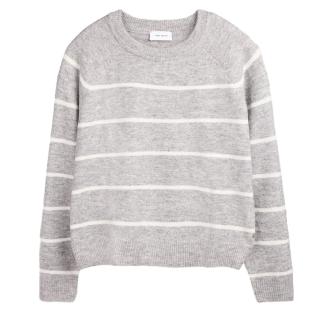 Pull à Rayure Gris/Blanc Femme Teddy Smith Plali pas cher