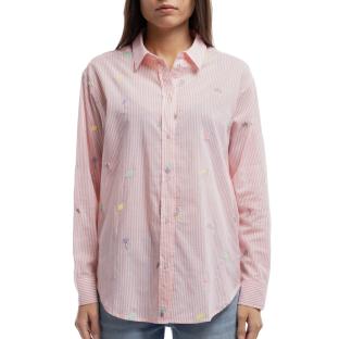 Chemise à Rayures Orange Femme Teddy Smith Louisy pas cher