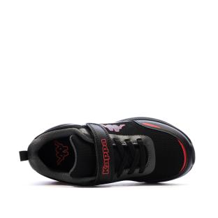 Baskets Noir/Rouge Garçon Kappa Logo Pylos123 vue 0