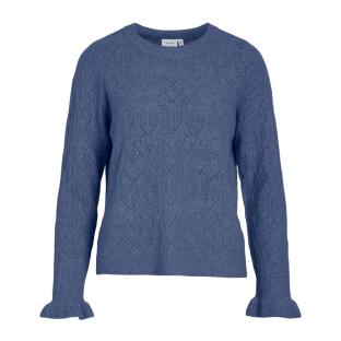 Pull Bleu Femme Vila Jacia pas cher