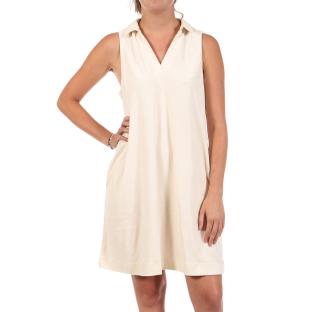 Robe Beige Femme Vila Frotte vue 0