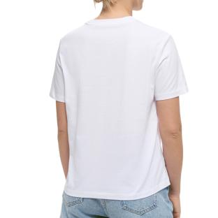 T-Shirt Blanc Femme Calvin Klein Hero Classic vue 2