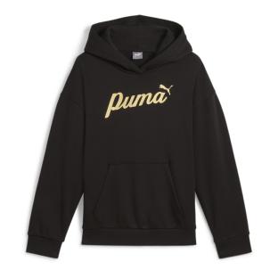 Sweat Noir Fille Puma Script Metallic pas cher