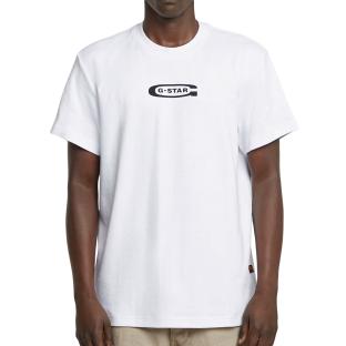 Camiseta blanca para hombre G-Star RAW Old Skools ver 0