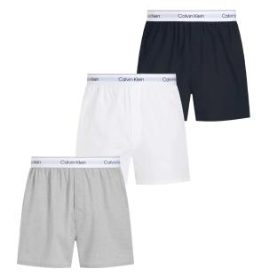 Lot de 3 Boxers Noir/Blanc/Gris Calvin Klein Jeans Slim vue 0