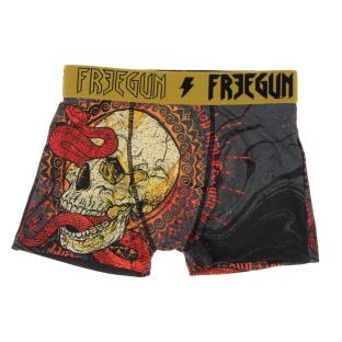 Boxer Gris/Rouge Garçon Freegun Snake pas cher